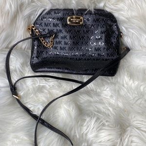 Black small jetset Michael kors pursegold accents